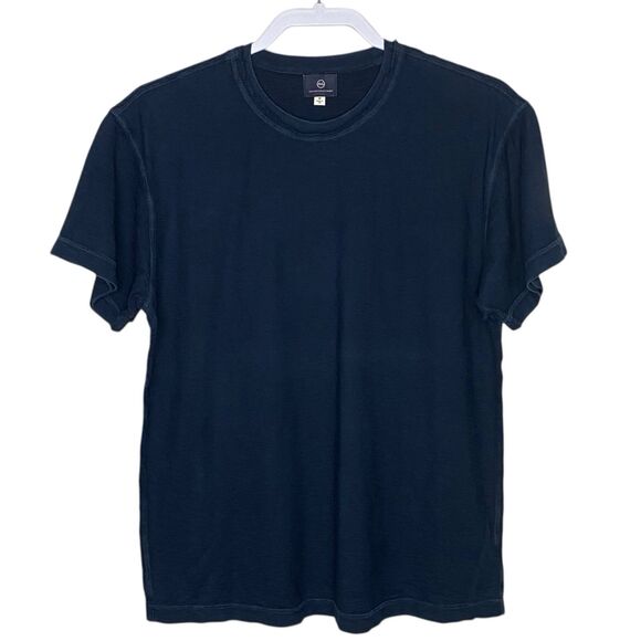 AG Adriano Goldschmied Jagger Tee Womens M Navy Blue Shirt Crew Casual NEW - Picture 1 of 11